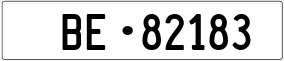 Trailer License Plate